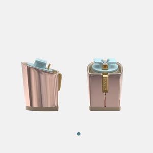 NIB Pashion Footwear Rose Gold Metallic 3 in Block Heel